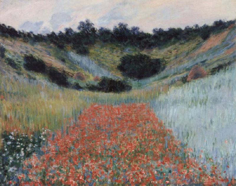 Claude Monet Poppy field in a hollow near Givemy Germany oil painting art